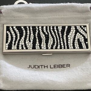 Judith Leiber Zebra Crystal Compact Mirror